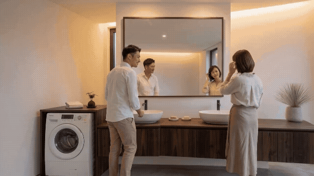 二世帯住宅 中庭